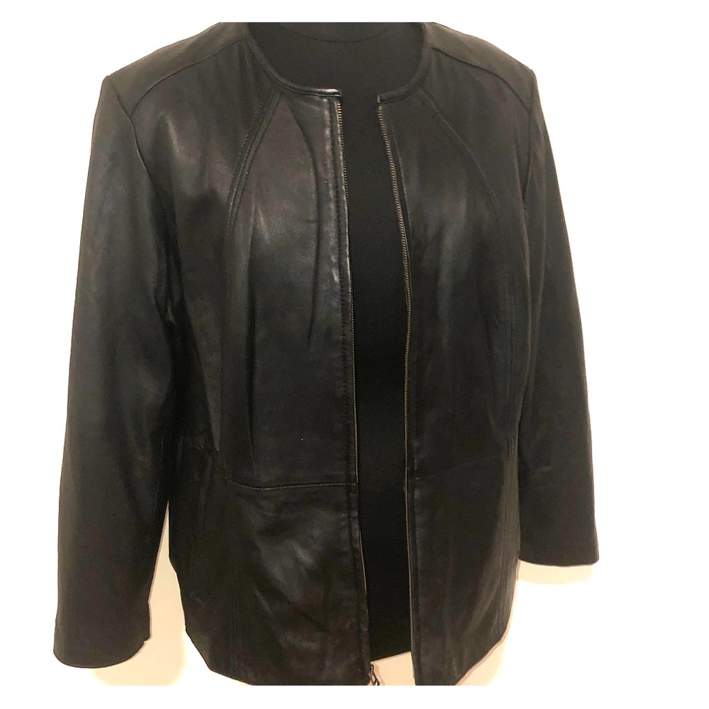 Avenue Plus Size Leather Jacket
